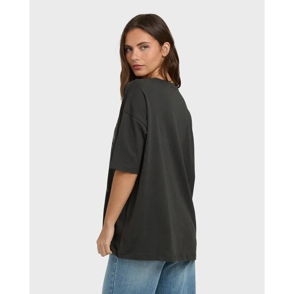 Billabong Women’s Counting Stars Short Sleeve T-Shirt, Black, M - Picture 5 of 5